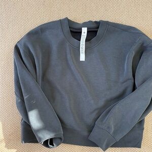 Lululemon Dark Gray Crop Crewneck Sweatshirt